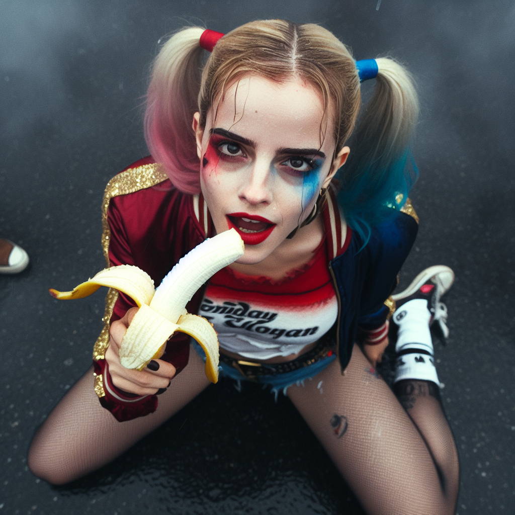 HVWVJjru Emma Watson as Harley Quinn banana gens 33.png